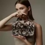 Borsa realizzata con recupero di Pelliccia Milano Donna Fur